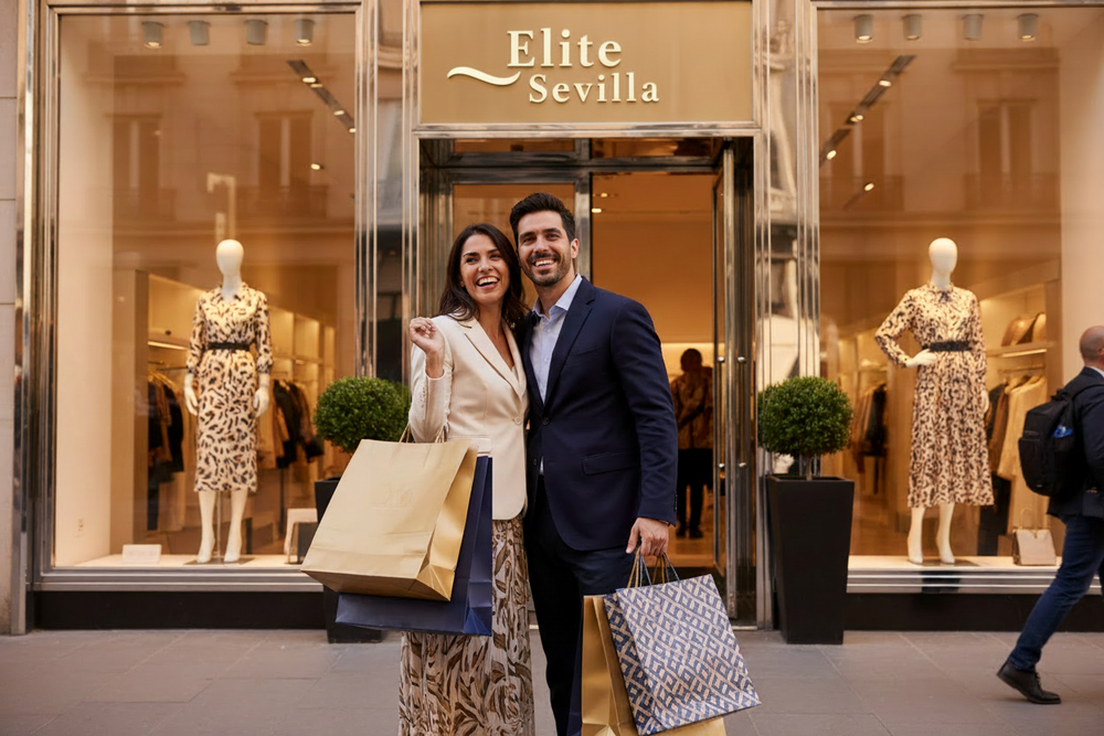 the picture and the background is perfect ,but you need to change the name of a boutique.Put it there instead "Elite Sevilla"